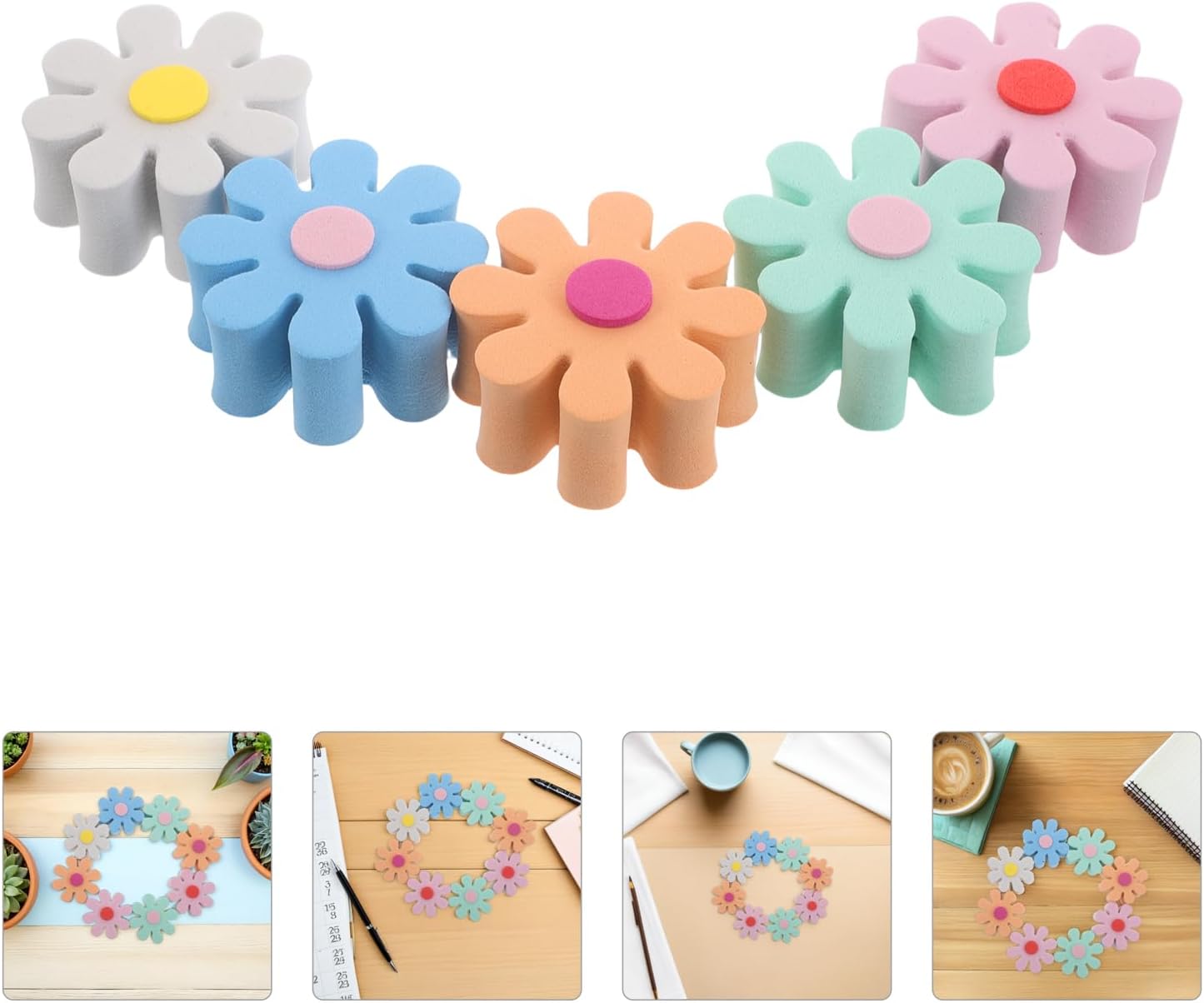 LOGOFUN 20pcs Car Antenna Topper Funny Flower Ball Vehicle Decoration Cute Auto Exterior Accessories for Women Easy Find Parking Lot