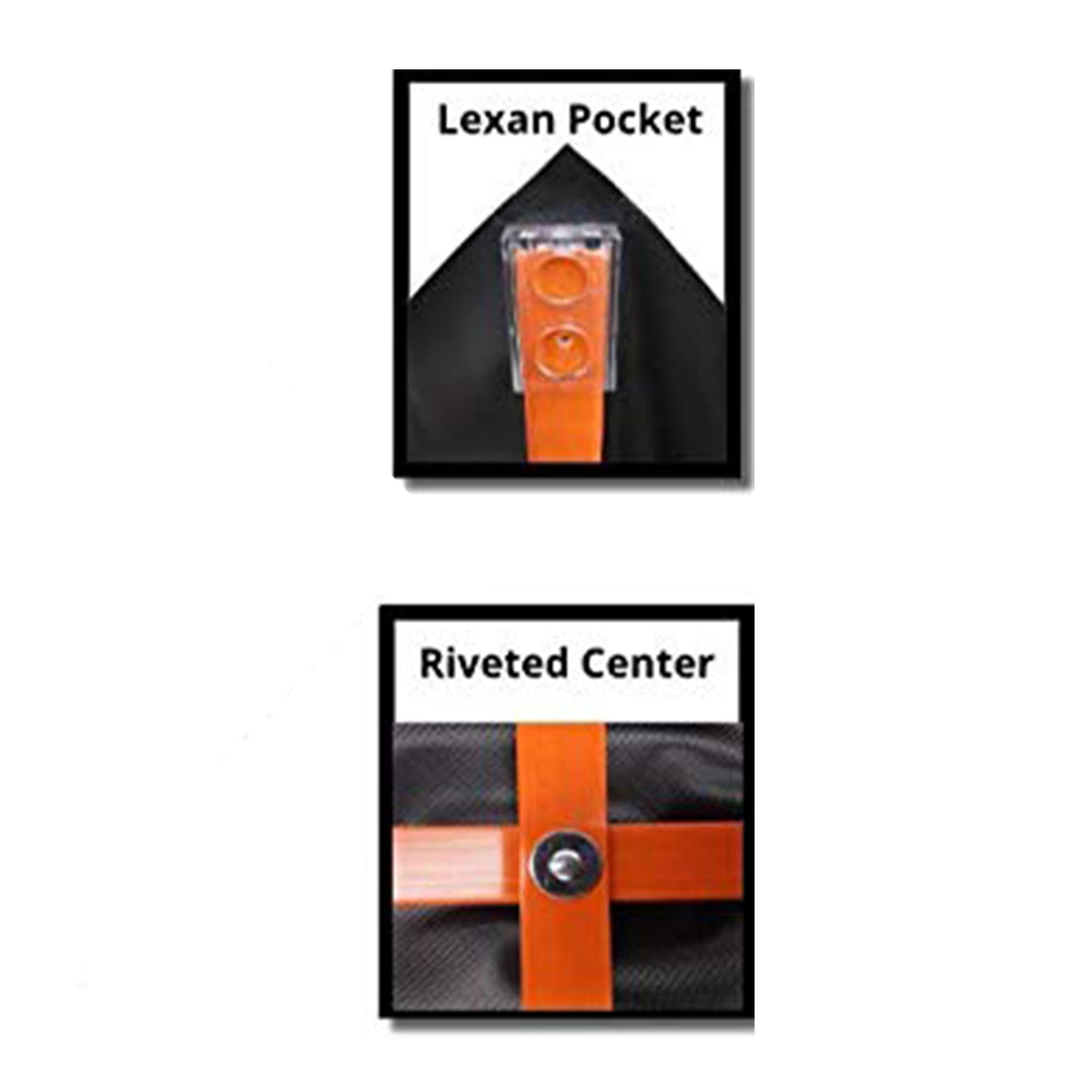 Eastern Metal Signs and Safety - Señal de advertencia de vinilo no reflectante enrollable de 36 x 36 pulgadas, color naranja fluorescente con bastones de fibra de vidrio