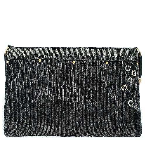 Mary Frances Another Round Crossbody Clutch Cocktails Handbag, Black3