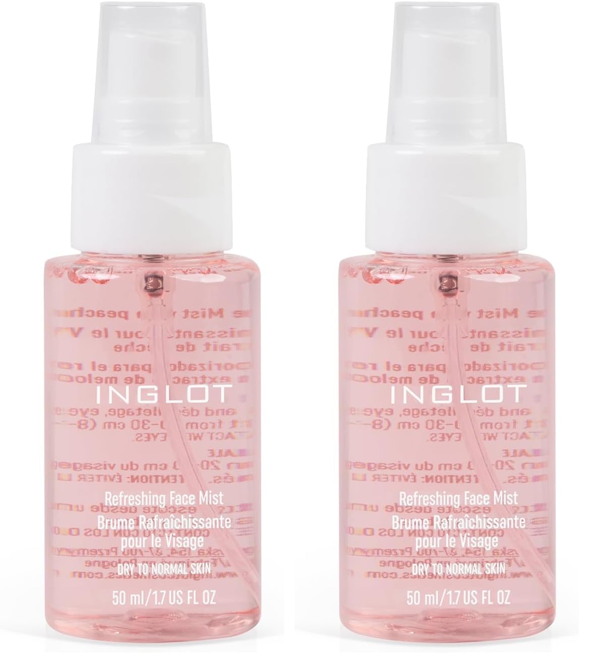 Inglot Refreshing Face Mist Dry To Normal Skin (N) - 50 ml (Pack of 2)-image-36