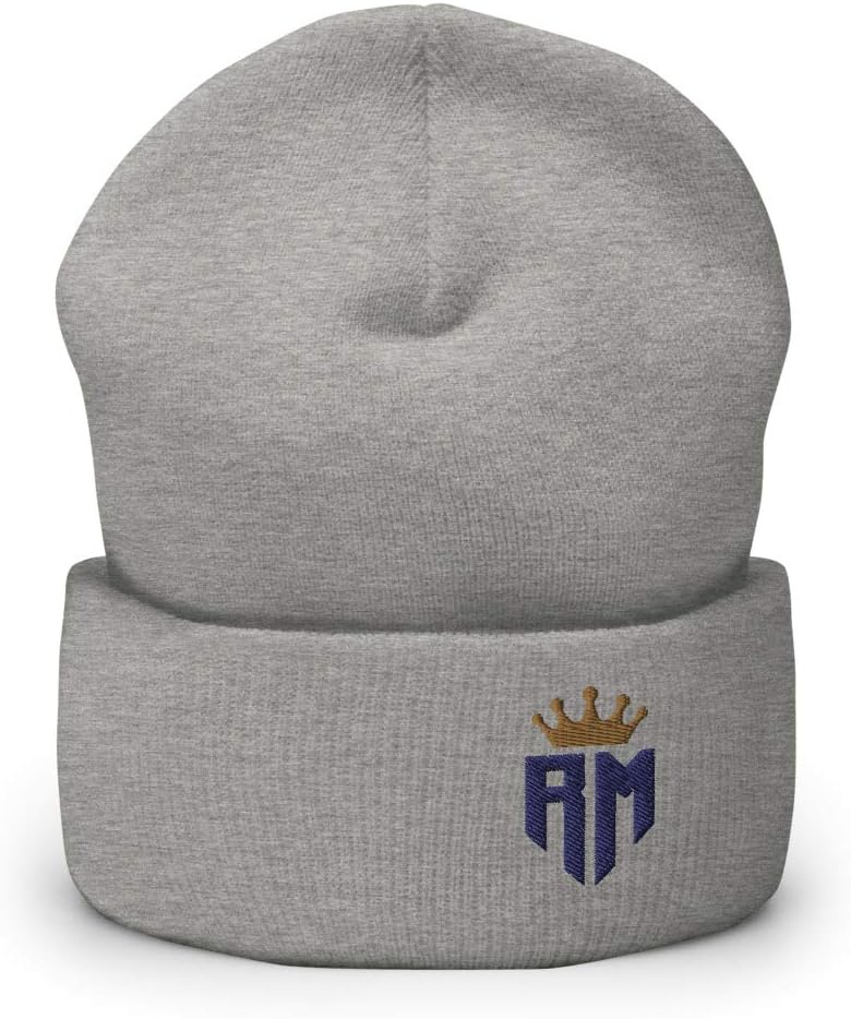 Madrid Champions Crown Navy Logo Soccer Cuffed Beanie