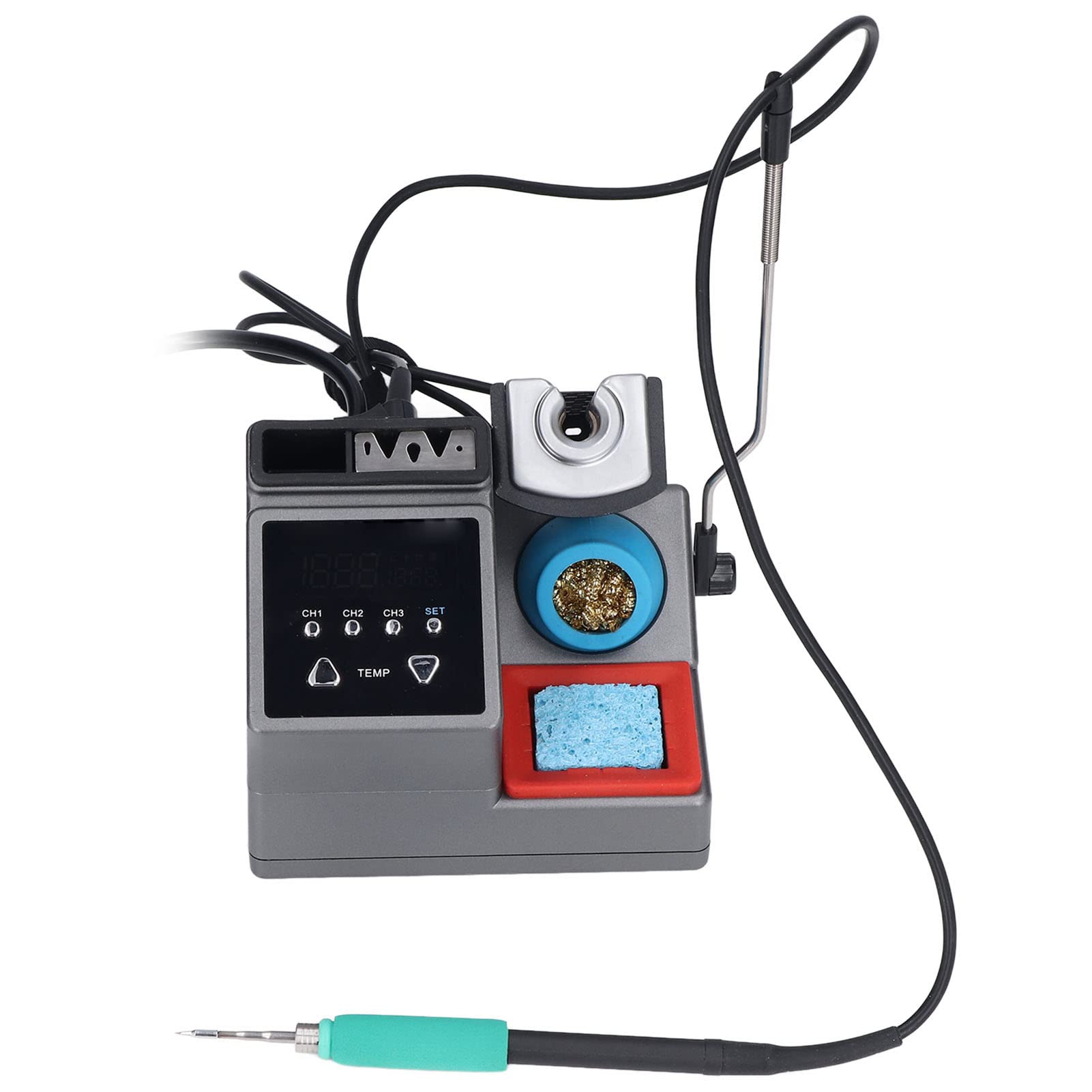 Stacja Lutownicza Elektryczna Stacja Lutownicza Cyfrowa Stacja Lutownicza Regulowana Temperatura 120 W A9 do Końcówek Lutowniczych JBC(European standard (AC 220V))