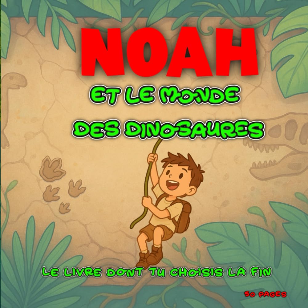 Noah et le Monde des Dinosaures : Le livre dont tu choisis la fin !: Une aventure préhistorique interactive pour les enfants courageux.