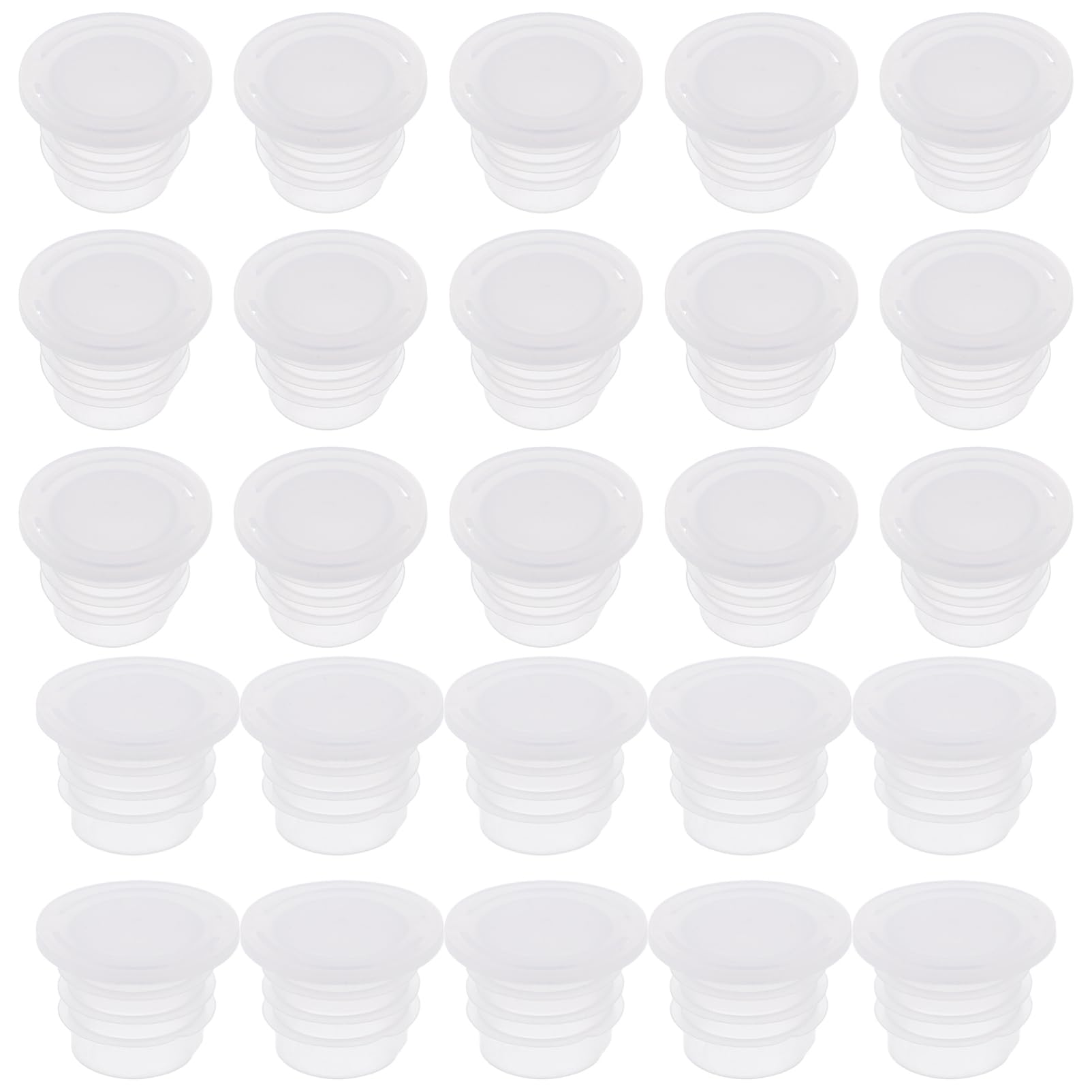 Unomor 100pcs Plastic Pipe Plug Salt Shaker Plug Plugs for Bottom Bottle Stoppers Stoppers Plugs Clear Plastic Stopper Salt Shaker Stopper Plug White