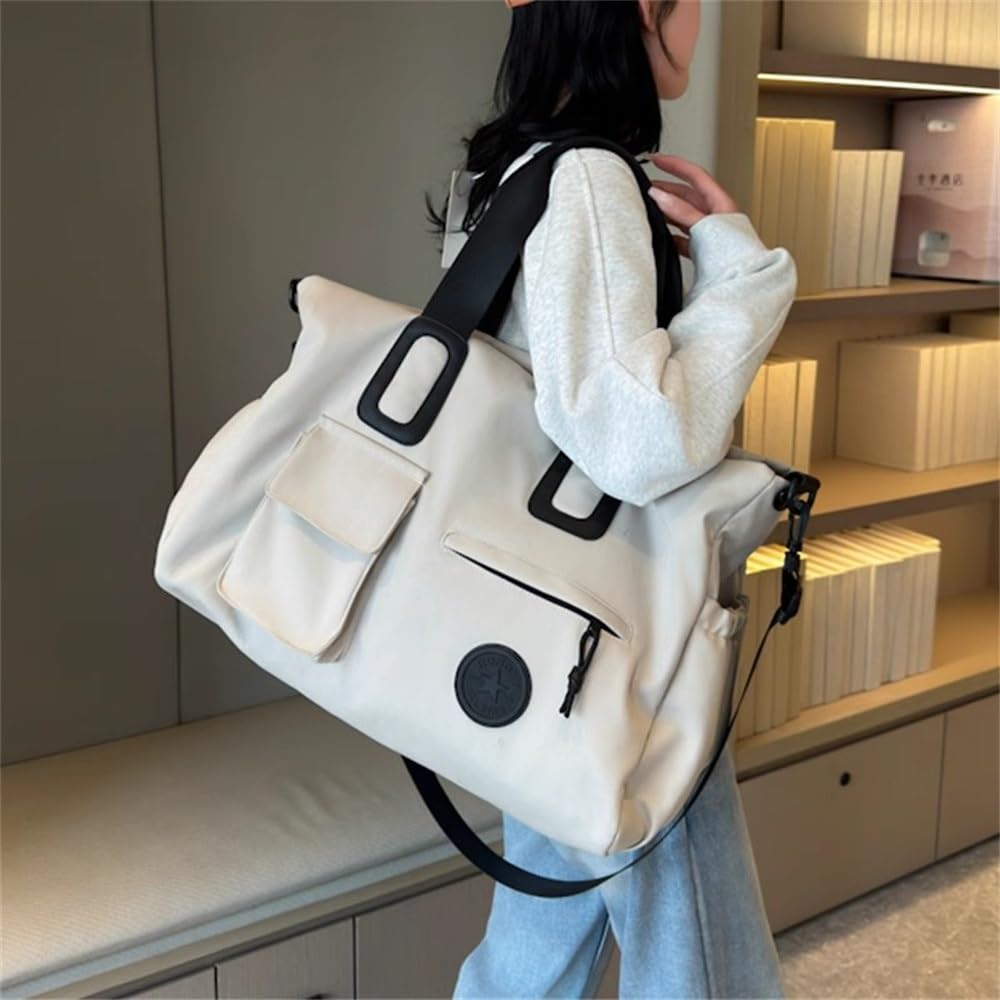 Borsa da Viaggio da Donna Borsa da viaggio leggera donna per i Viaggi Giornalieri(bianca)
