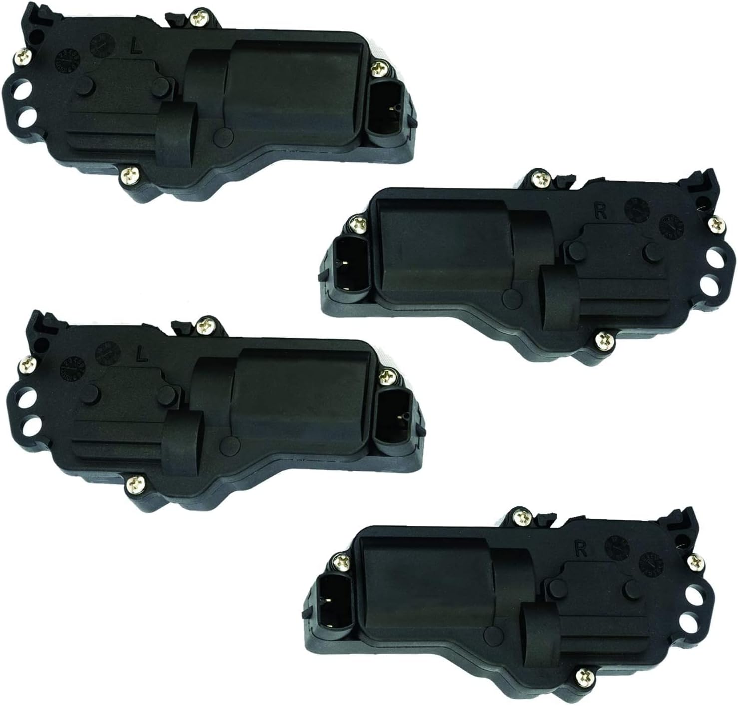SYERAL Power Door Lock Actuators 4 Packs Lock Actuators 746-148 746-149 Driver & Passenger Right & Left Side Door Latch Compatible for F150 F250 F350 Super Duty Mustang Ranger Lincoln