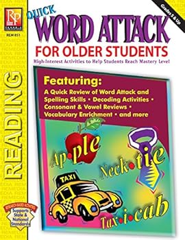 Paperback Quick Word Attack for Older Students | Reproducible Activity Book