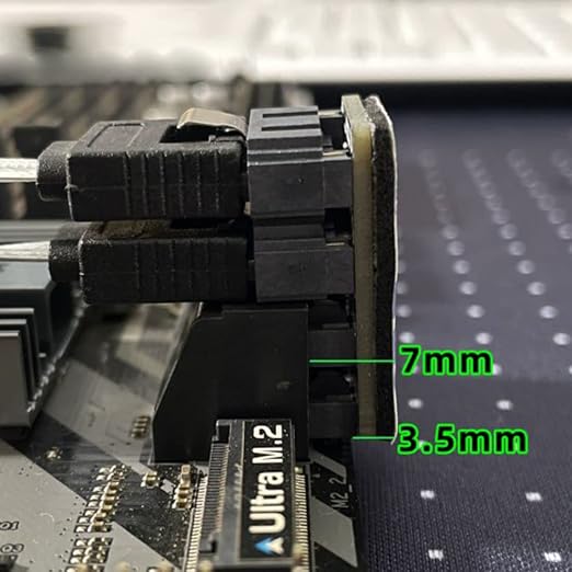 Adaptador SATA de 7 pines 360° angulado para PC miniatura 4