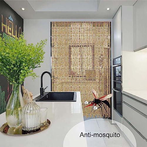 Cortinas de cuentas naturales hechas a mano con maderas nobles seleccionadas 5