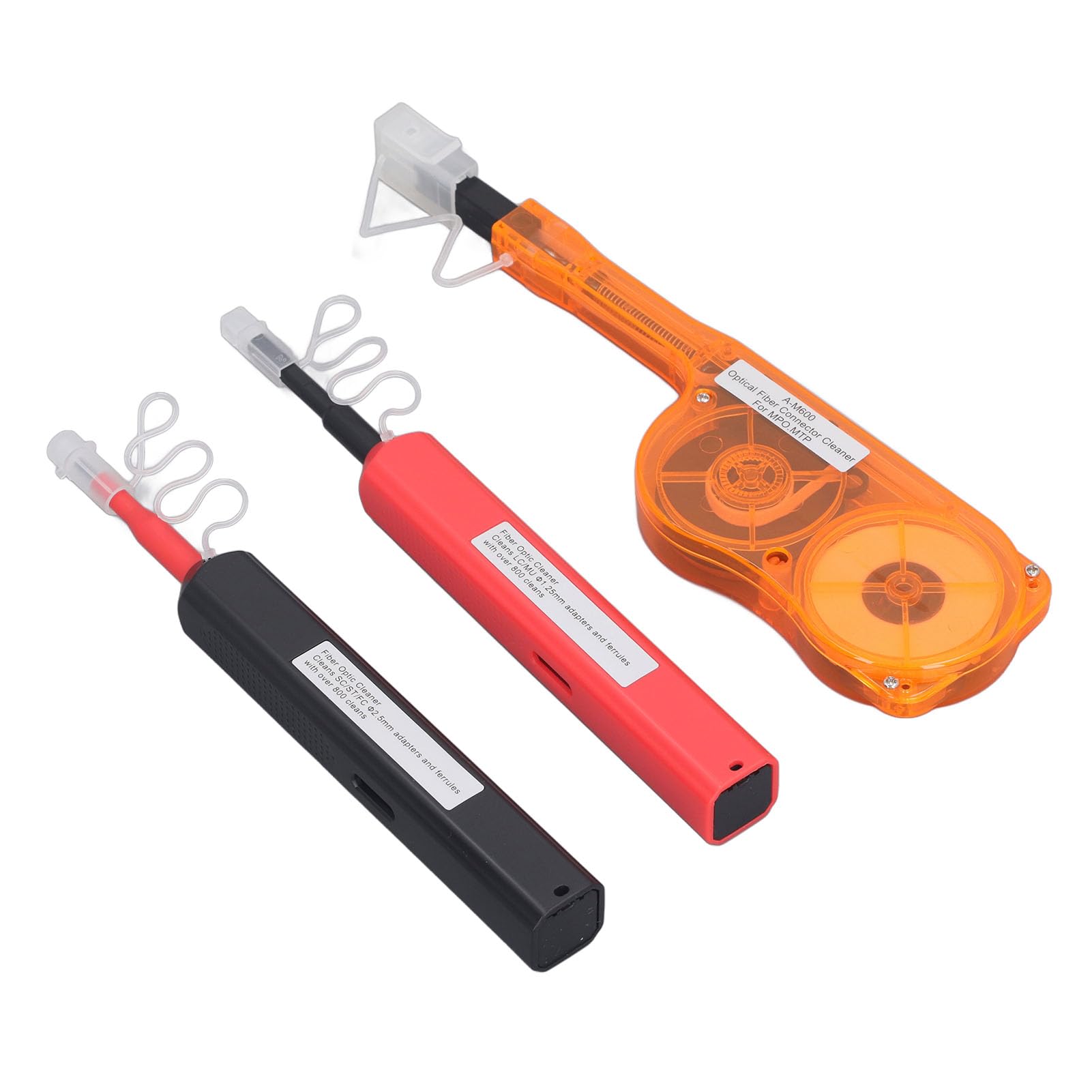 Kit de Limpieza de Fibra óptica, Bolígrafo de Limpieza 800 Veces, Bolígrafo MPO MTP 600 Veces, Caja de 550 con Toallitas Antiestáticas y Bolsa de Almacenamiento Portátil, Ideal para