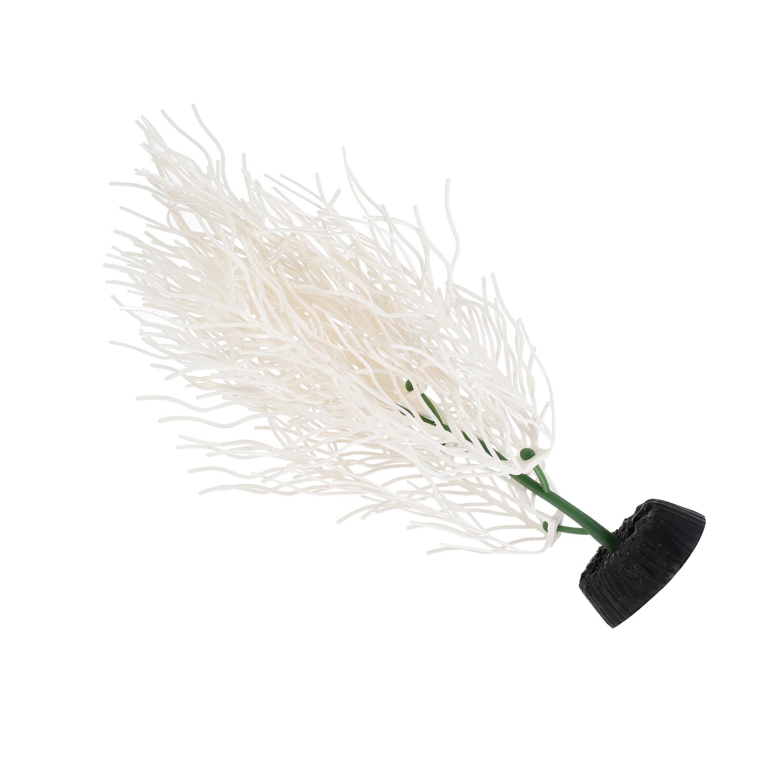 GLEAVI Artificial Hornwort Aquarium Plant Lifelike Fish Tank Decoration Plastic Simulated Hornwort for Freshwater Tanks Small White Aquarium