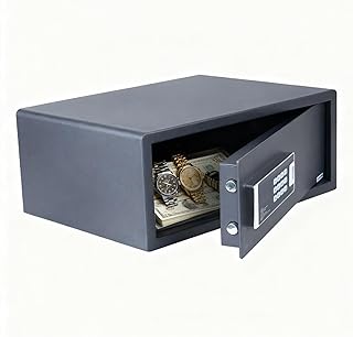 NORTHSKY Safe Box, 0.9 Cubic Feet Safety Box for Home, Anti-theft Fireproof Lock Box with Digital Keypad Key Lock, Safe for Valuables Jewelry, Cash and Documents, 16.6"W x 14.6"D x 7.87"H