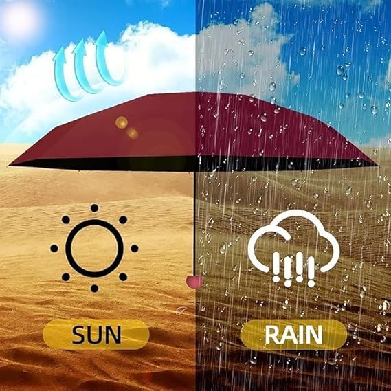 Image of Besque UV Big Size Umbrella for Sun Protection Rain Windproof Strong large 2 fold for men women kids boys girls Perfect Umbrella with cover small case stylish Windproof & Compact UV large size