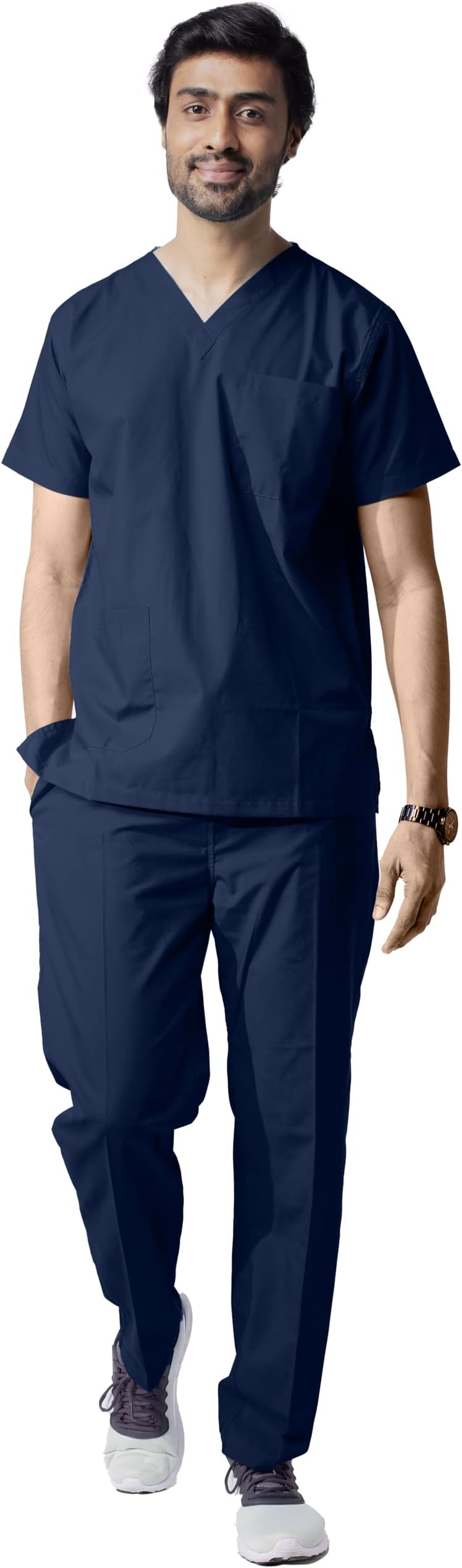 UNIFORM CRAFT Men’s Scrub Suits DSV || 5 pocket scrubs | Ideal for doctors, dentists, vets, nurses & healthcare professionals