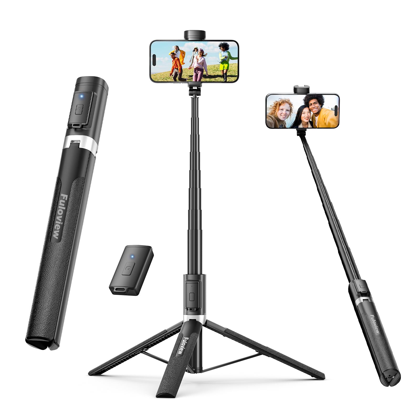 Photo 1 of Fuloview 72'' Selfie Stick Tripod,Tripod for iPhone Wireless Remote for Selfies,Group Photograph,Video Recording. Phone Stand Compatible with iPhone Android Phone,Camera