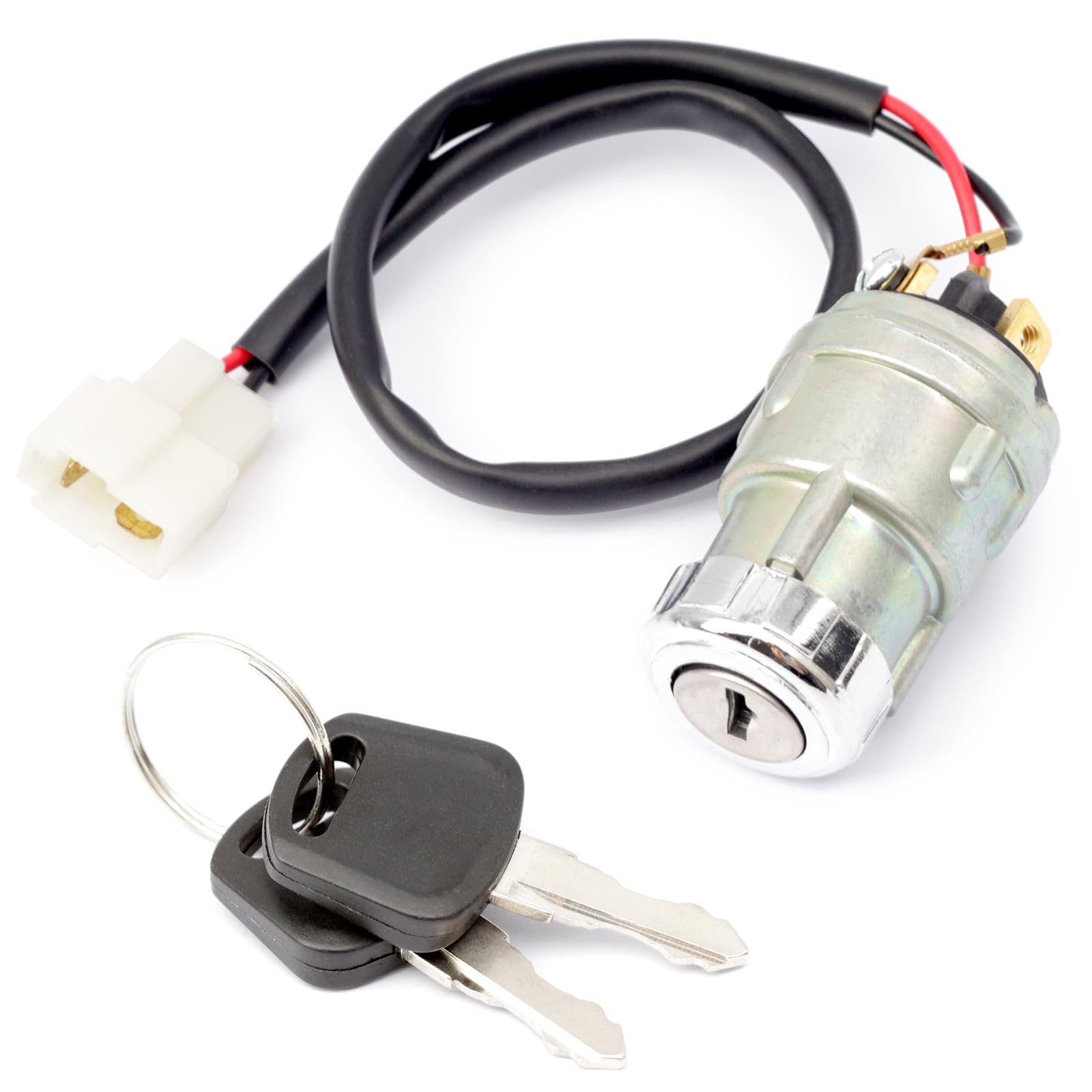 Mhrxusd 2.04.0028 Ignition Starter Switch Assembly with 2 Keys Replacement for Evolution Golf Carts for HDK EV for Classic 2/4 for Carrier 6/8 for