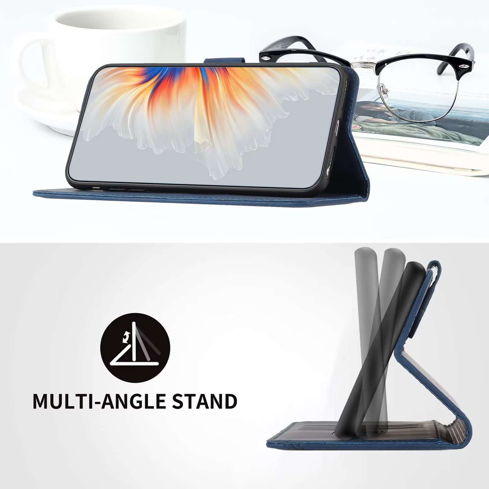 TIANCI Cover per Xiaomi Poco X5 Pro, Pittura Affascinante Portafoglio