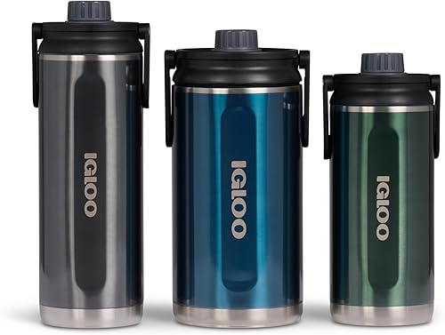 Miniatura 6 de Igloo, Botella Twist 'n' Chug de acero inoxidable, 36 onzas, color blanco