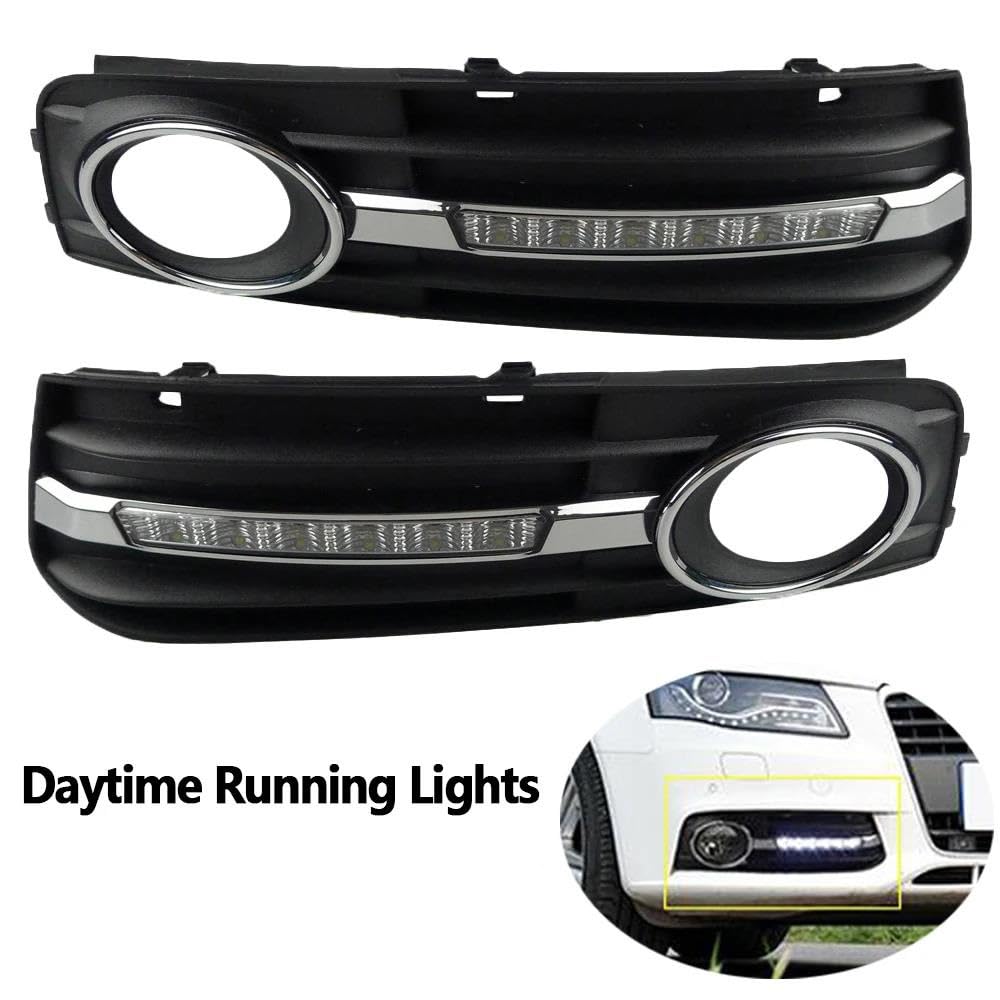 Luz Señal Giro Dinámica Para A4 A4L B8 2009 2010 2011 2012 Luces Circulación Diurna LED Orificio Cubierta Lámpara Antiniebla