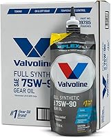 Valvoline FlexFill SAE 75W-90 Full Synthetic Gear Oil 1 QT Case of 4 - Easy Pouch for Tight Spaces & Superior Gear Protection