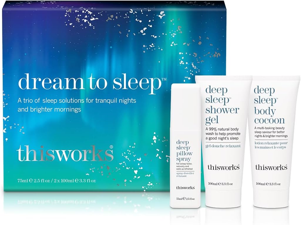 This Works Dream to Sleep Gift Set Deep Sleep Pillow Spray, Shower