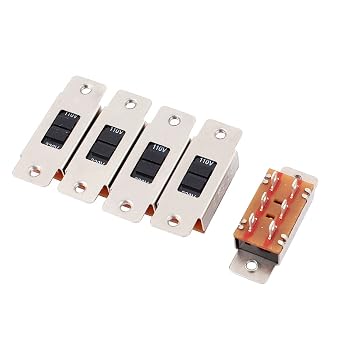 uxcell 2 Position DPDT 6 Pin Mini Slide Switch, 5 Piece, AC 3A/1.5A, 125V/250V