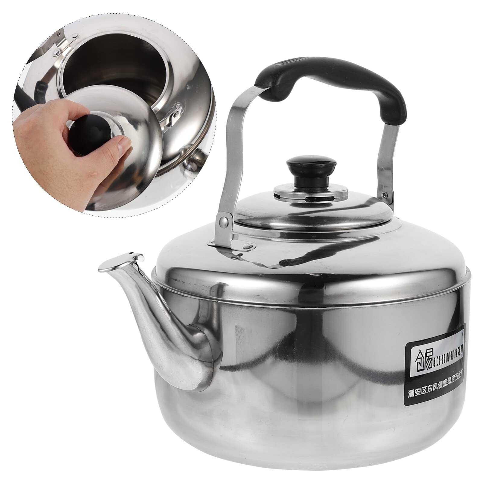 Teiera Sibilante - Teiera 6 l, con in, per riscaldamento, bollitore per, bollitore, accessorio per casa, () Pentola Scaldabagno