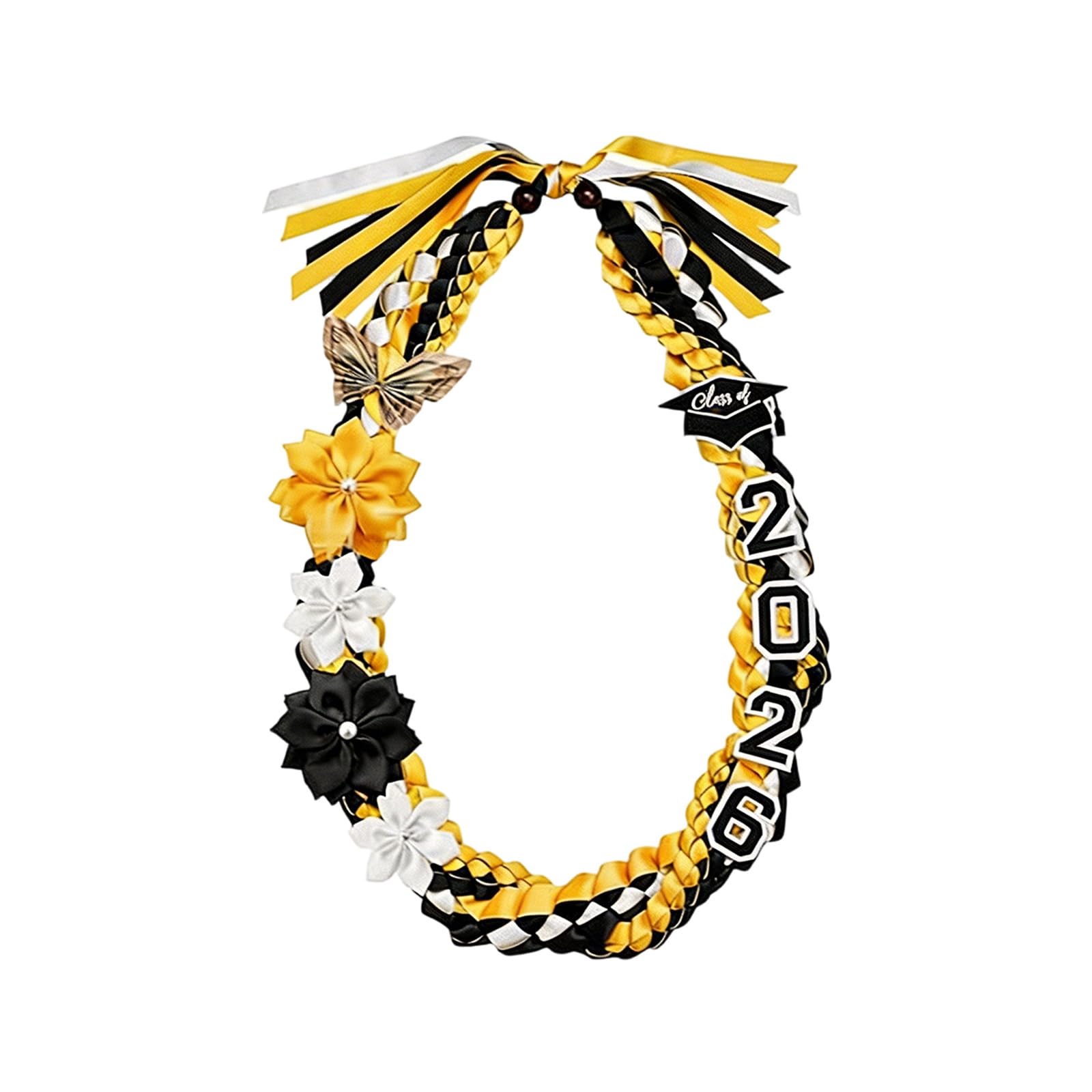 Academic Regalia Tassels Cord for 2026 Graduates Valedictorian Colors Double Streamers Design Polyester Academic Regalia Tassels Cord
