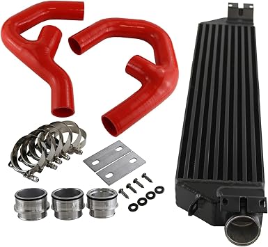 Bolt On Turbo Intercooler w/Hose Kit fits for VW Jetta Gti Golf A3 Mk5 2.0T 06-10