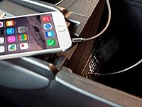 Vista 5 de Monoprice Cable de audio auxiliar TRS de 0.138 in, chapado en oro, 6 pies, negro, serie Onyx