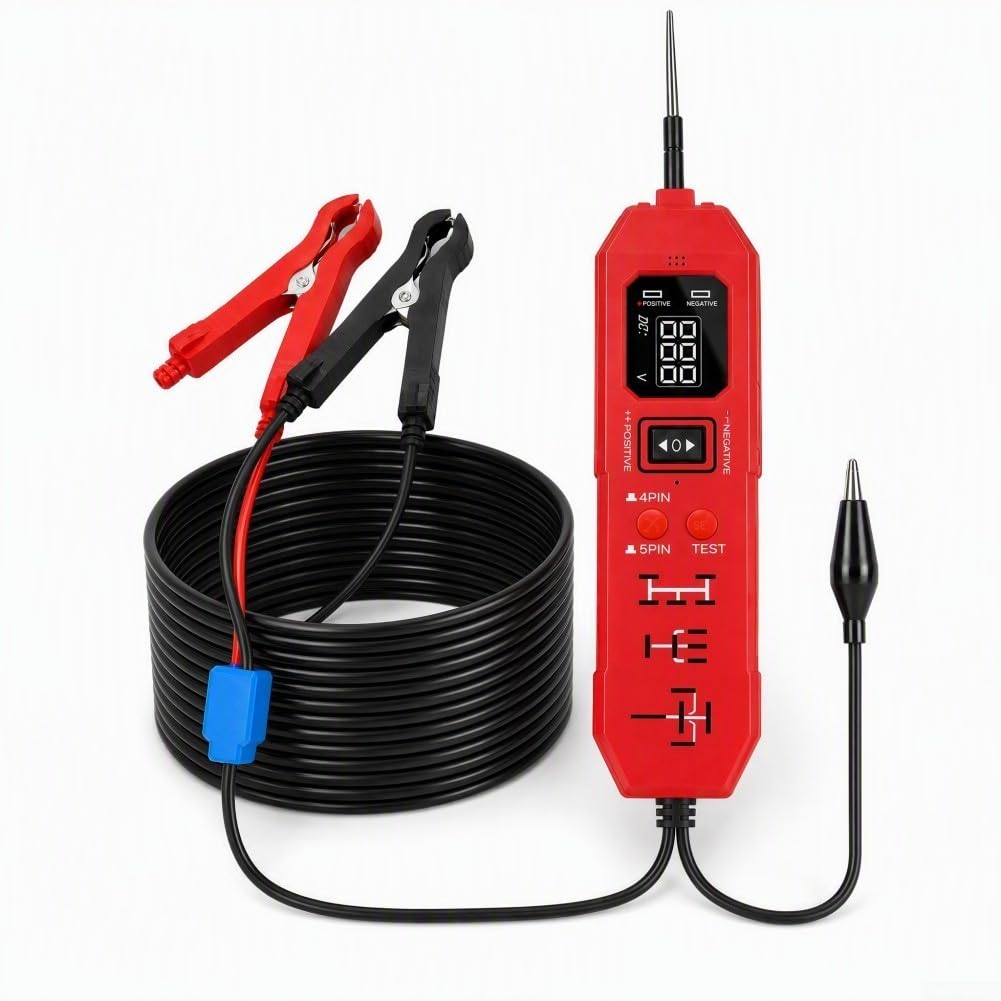 Probador Circuitos Automotriz 2en1 para relé 4/5 Pin Probador(red)