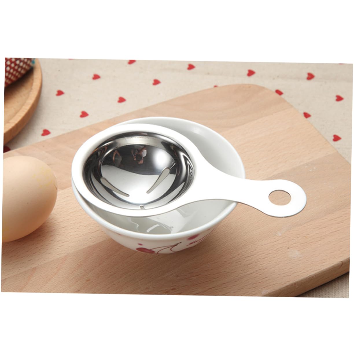 ABOOFAN Stainless Steel Egg Separator Yolk Divider Egg White Extractor Food Grade Strainer for Cooking Baking Easy to Clean Kitchen Gadget for Chefs Home Cooks