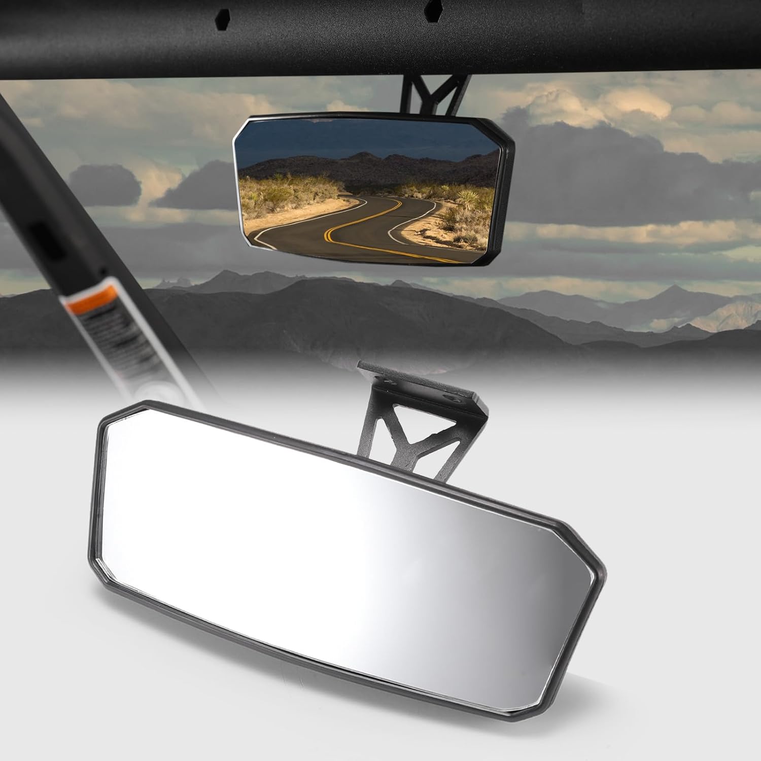 A & UTV PRO Interior Rear View Center Mirror for 2018-2024 Can-Am Commander 1000, Maverick Trail Sport Max Accessories, Adjustable Convex Rearview Mirror, Replace OEM #715003638