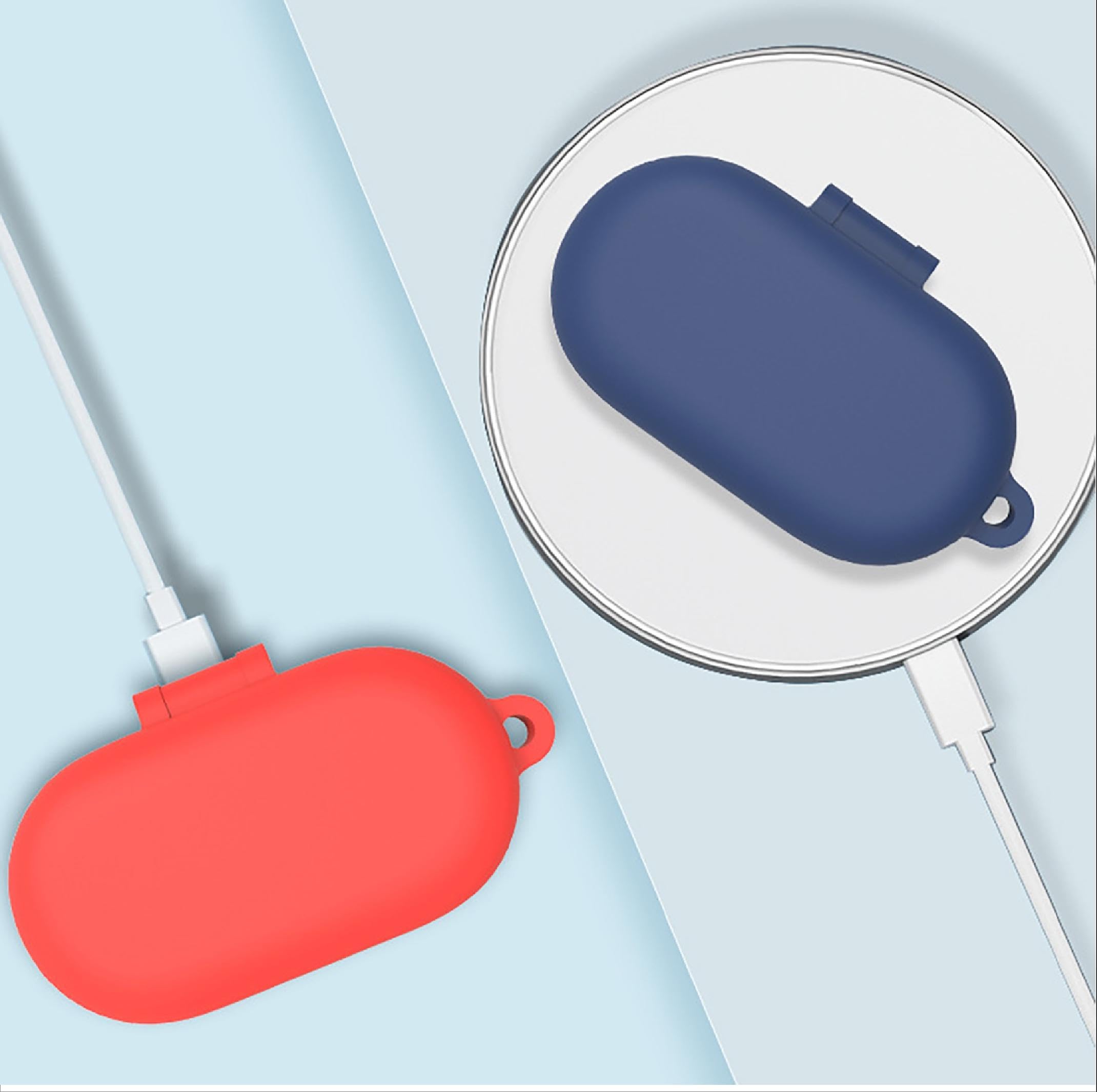 Custodia Ultrasottile In Silicone Per OPPO Enco Buds2 Pro – Antiurto, Resistente Ai Graffi, Verde Militare - 3
