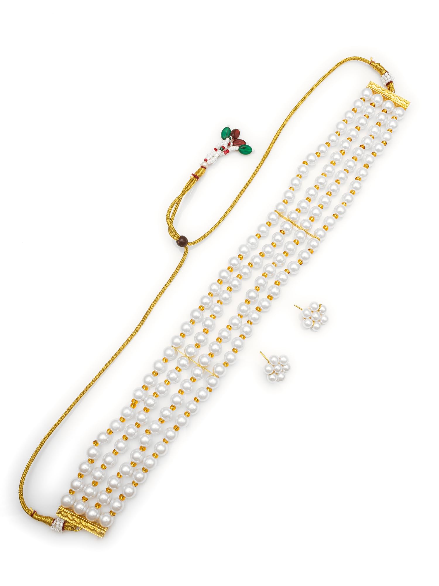 Faux Pearl Necklace & Jewelry Set Gift for Women-NK4729