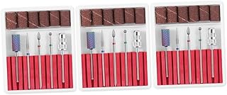 FRCOLOR 3 Conjuntos Kit De Manicura Ferramentas De Manicure Ferramenta Elétrica Ferramentas De Pedicure Kits De Unhas De Gel Brocas Para Unhas Cabeças De Broca De Unhas Brocas De Cerâmica