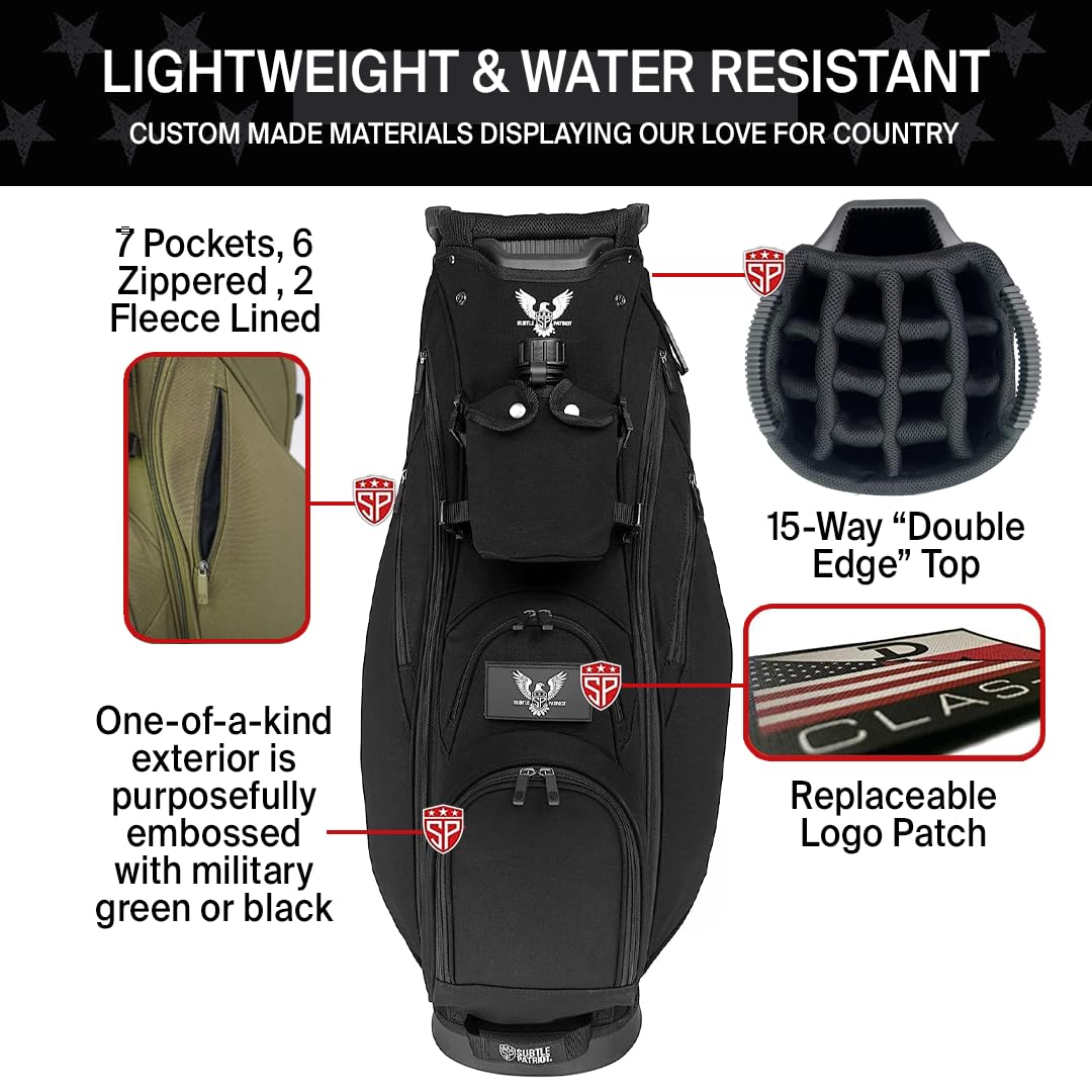 Amazon.co.jp: Subtle Patriot Warriorゴルフカートバッグ