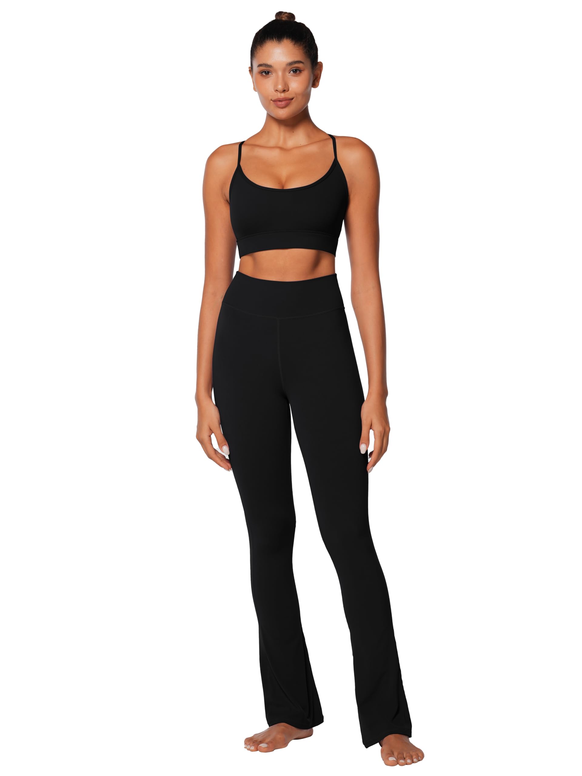 Sunzel Reggiseno sportivo da donna, reggiseno incrociato aperto sulla schiena regolabile, reggiseno imbottito per allenamento palestra yoga con cuscinetti rimovibili