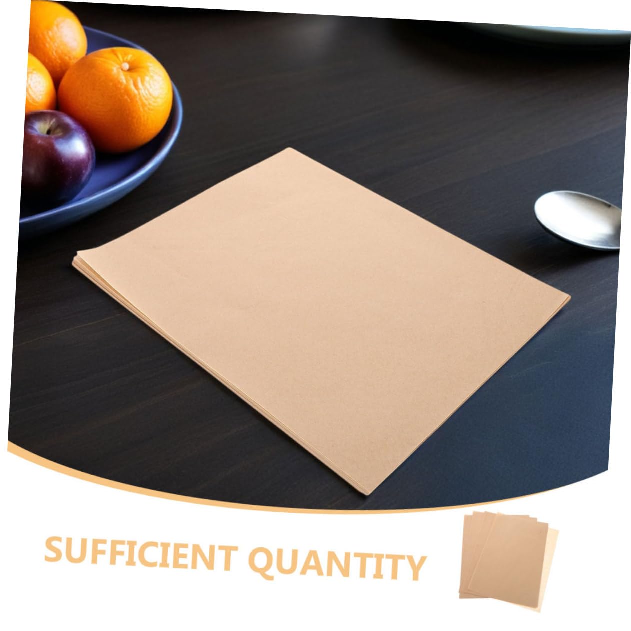 Ciieeo 500pezzi Carta Da Forno Per Alimenti Fogli Di Carta Da Forno Antiaderente Per Fritture Pizza e Snack Assorbente Per Olio Per Barbecue e Lavorazione Dolci