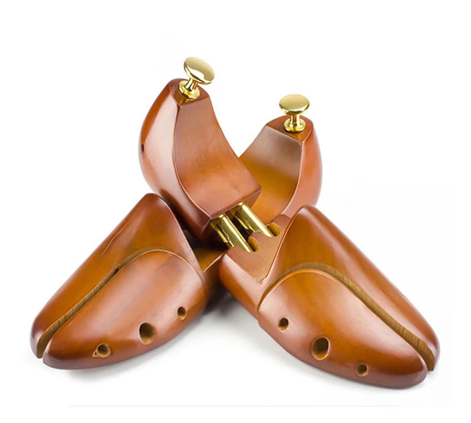 1 par de árboles de zapatos ajustables, perilla de soporte for zapatos de madera maciza for hombres, moldeador de zapatos for el cuidado de los zapatos de mujer Adecuado Para Botas O Zapatillas De Dep