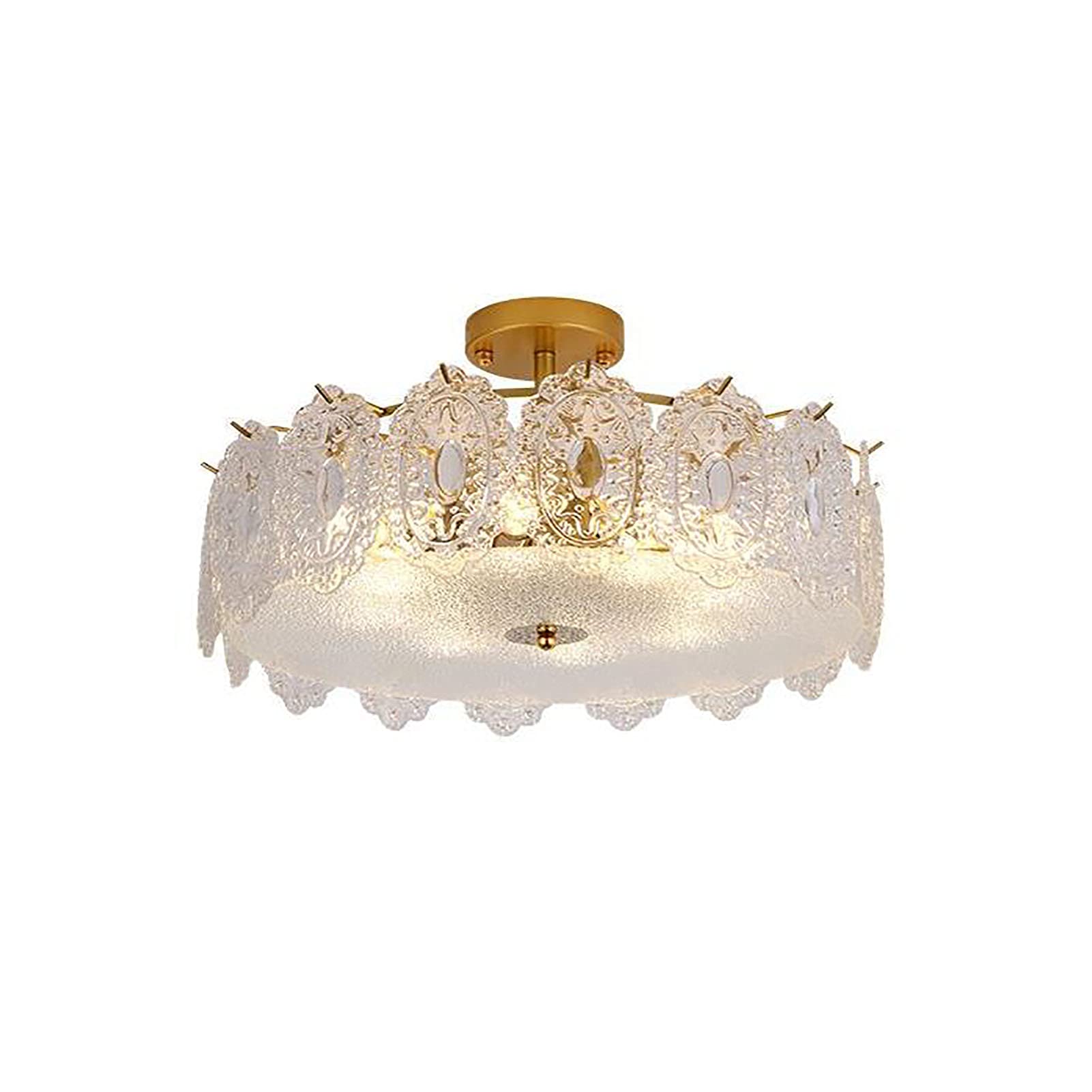 Luminaire LED suspendu en cristal dorure élégante pour salle à manger