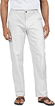 YAOHUOLE Pantalon Lin Homme Pantalon en Lin Homme Grande Taille Men Casual Yoga Pants