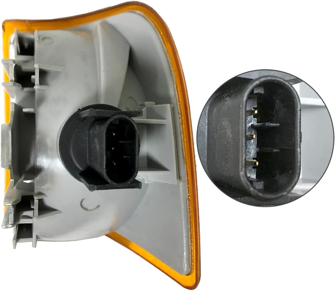 NIUPARTS Turn Signal Corner Lamp with Halogen Bulbs Warm White - Passenger Side (Compatible with Peterbilt 377 & 385 375)