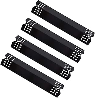 LOKHING 97371 (4-Pack) Porcelain Steel Flame Tamer, Heat Shields, Heat Plate, Heat Tent, Grill Replacement Parts for Grill Master, Nexgrill and Other Gas Grill Models