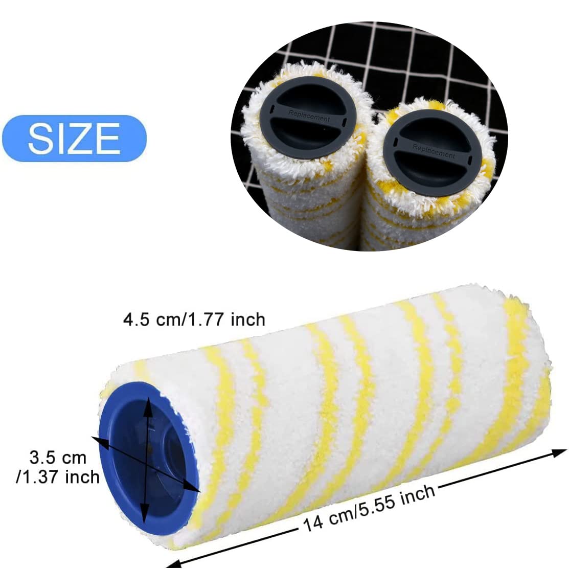 Set di spazzole a rullo di ricambio per Dyson 969331-01, 969110-01