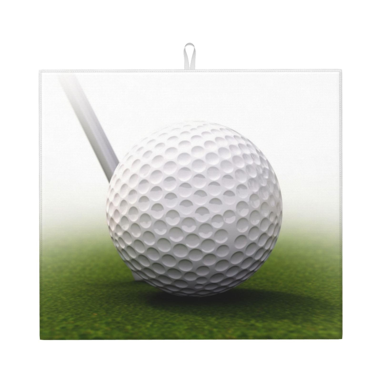 Golf Ball Dish Drying Mat for Kitchen Counter 18x16 Inch Microfiber Dish Drying Pad Absorbent Dishes Drainer Mats for Kitchen Countertops Sinks Draining Racks