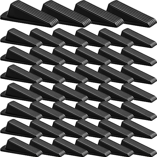 Frienda 48 Pcs Door Stoppers Bulk Rubber Door Stop Wedge Door Stopper for Bottom of