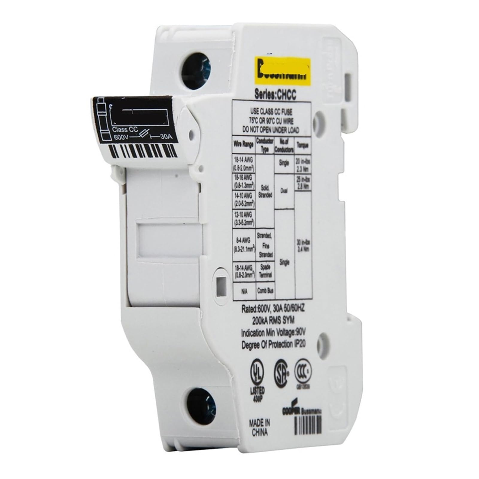 QRUYHBAJU Fast Fuse KTK-R-10 600V/10A 2A 10 * 38mm Ceramic Fuse Tube UL