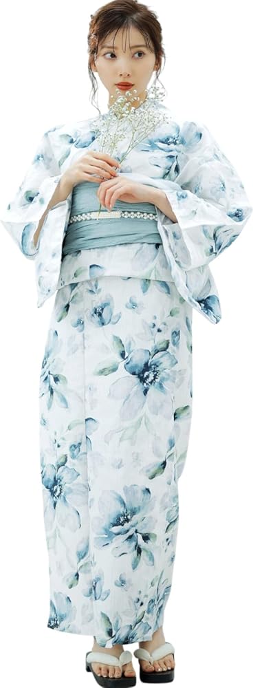 ♡Dita♡ 2025 浴衣5点セット【湊色の水彩紫陽花】新品未使用 Dita湊色 ♡Dita♡ 2025 浴衣5点セット【湊色の水彩紫陽花】新品未使用 Dita湊色