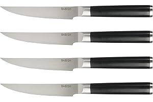 Babish High-Carbon 1.4116 German Steel Cutlery, 4pk Forged Kitchen Steak Knife